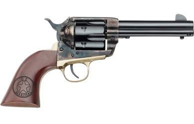 Pietta HF45USM434/COMB 1873 Great Western II U.S. Marshal 45 Colt (Long Colt) 6rd 4.75" Blued Steel Barrel & Cylinder Blued Steel Frame, Walnut Engraved Grip, Exposed Hammer, Includes 45 ACP Cylinder 125973