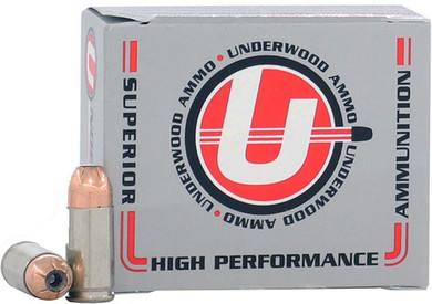 UNDERWOOD 45 ACP +P 185GR JHP20RD 10BX/CS A332U