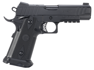 Girsan 395050 Witness2311  45 ACP 11+1 4.25" Black Steel Barrel, Black Serrated Steel Slide, Black Polymer Frame w/Beavertail & Picatinny Rail, Black Checkered Polymer Grip, Ambidextrous 155024