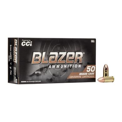 BLAZER 9MM LUGER 115GR FULL METAL JACKET 50/BOX 105200161