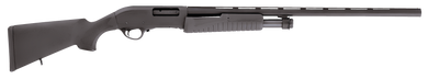 Escort HEFH12280501 Field Hunter  Full Size 12 Gauge Pump 3" 4+1 28" Black Chrome Vent Rib Barrel, Black Anodized Grooved Aluminum Receiver, Fixed Black Synthetic Stock, Right Hand 141435