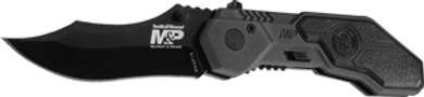 S&W KNIFE M&P SPRING ASSIST2.9" S/S BLACKENED ALUMINUM SWMP1B