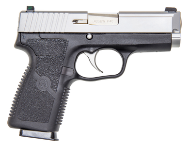 Kahr Arms KP4043NA P  40 S&W Caliber with 3.60" Barrel, 7+1 Capacity, Black Finish Frame, Serrated Matte Stainless Steel Slide, Textured Polymer Grip & TruGlo Night Sights 138185