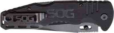 SOG KNIFE SALUTE HARDCASEDBLACK 3.6" BLADE FF11CP