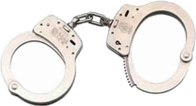 S&W HANDCUFFS MODEL 100 NICKEL 350103