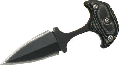 ABKT ELITE NECK KNIFE 1.25"</br>BLADE W/ SHEATH & NECK CHAIN AB016