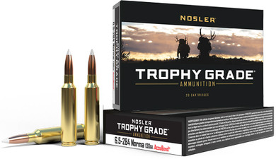 NOSLER TROPHY 6.5X284 NORMA130GR ACCUBOND 20RD 10BX/CS < AN60021