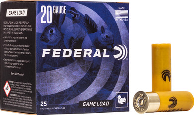 FEDERAL GAME LOAD 20GA 2.75"7/8OZ #6 1210FPS 250RD CASE AH2006