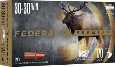 FEDERAL PREMIUM 30-30 WIN170GR PARTITION 20RD 10BX/CS < AP3030D