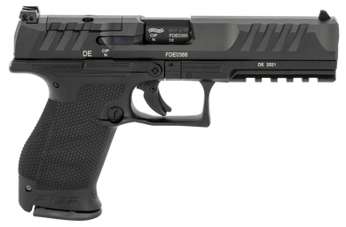 Walther Arms 2858169 PDP  Compact Frame 9mm Luger 10+1 5" Black Steel Barrel, Black Optic Ready/Serrated Steel Slide, Black Polymer Frame w/Picatinny Rail, Textured Polymer Grip, Ambidextrous 135716