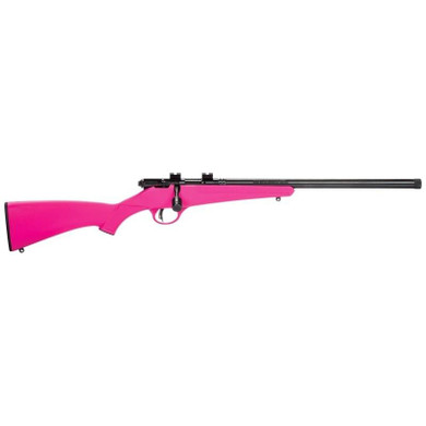 Savage Rascal FV-SR Rifle .22LR Single Shot 16" Heavy Barrel Synthetic Stock Pink BV13835
