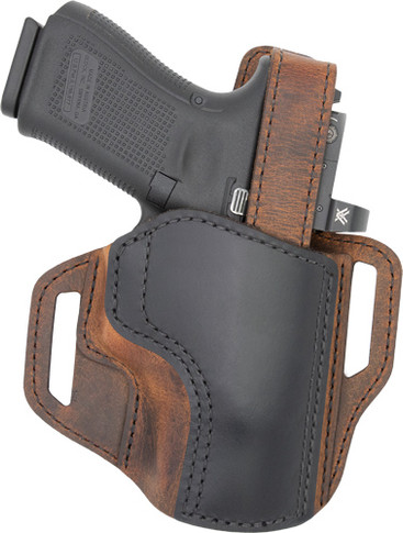 VERSACARRY TROOPER HOLSTER OWBTHUMB BREAK SIZE 3 BROWN/BLACK TR22131