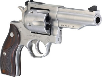 RUGER REDHAWK 45ACP 4.2"STAINLESS WOOD ADJUSTABE G5050