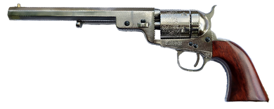 Cimarron CA925N00 1851 Richard -Mason Conversion 38 Special 6 Shot 7.50" Nickel 171359