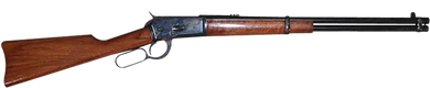 Cimarron AS632 1892 Carbine Full Size 44 Mag 10+1 20" Blued Round Barrel, Color Case Hardened Steel Receiver Walnut Fixed Stock, Right Hand 160555