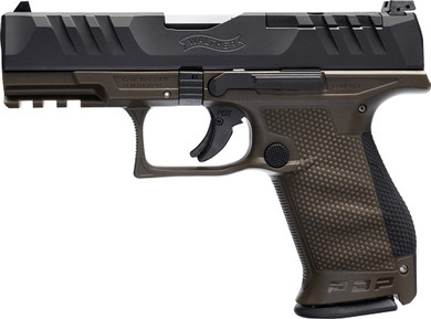 WALTHER PDP COMPACT 9MM 4" FS15-SHOT GREEN POLYMER FRAME G2858428