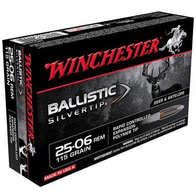 WINCHESTER AMMO 25-06 115GR BST BALLISTIC SILVER TIP 250209598