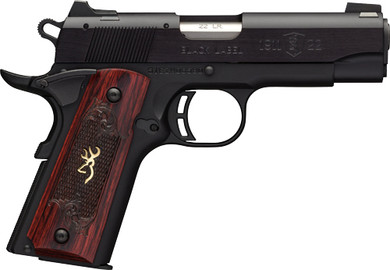 BROWNING 1911-22 MEDALLIONCOMPACT 22LR 3.6"FS BLK/RSWD G051852490