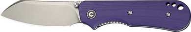 CIVIVI KNIFE CRABBY 2.7" G-10PURPLE STONEWASH LINER LOCK C240552