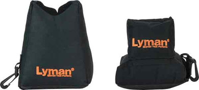 LYMAN CROSSHAIR SHOOTING BAGCOMBO FRONT & REAR BLACK NYLON 7837805