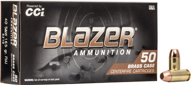 CCI BLAZER BRASS 40 SW165GR FMJ 50RD 20BX/CS A5210