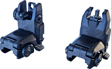 HIVIZ FOLDING AR BACK UP SIGHTSET W/TRITIUM POST PIC RAILS ARN21