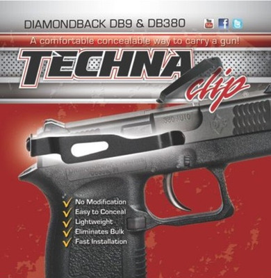 TECHNA CLIP HANDGUN RETENTIONCLIP DIAMONDBACK DB380/DB9 RS DBBR