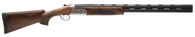 Stevens 22179 555 E 16 Gauge 3" 28" Over/Under Vent Rib Barrel, Silver Engraved Receiver, Oiled Turkish Walnut, Includes Five Chokes, Ambidextrous Hand 108405