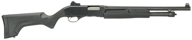 Stevens 19487 320 Security 12 Gauge 3" 5+1 18.50" Matte Black Carbon Steel Barrel, Matte Black Synthetic Stock, Ambidextrous, Ghost Ring Sight Includes Fixed Cylinder Bore Choke 78650