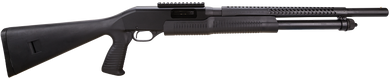 Stevens 19496 320 Security 12 Gauge 3" 5+1 18.50" Matte Black Carbon Steel Barrel, Matte Black Fixed Pistol Grip Stock, Ambidextrous 1-Piece Rail Includes Fixed Cylinder Bore Choke 78653