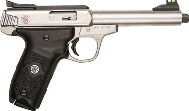 S&W SW22 VICTORY 22LR 5.5" AS10-SHOT SS THREADED BBL G10201