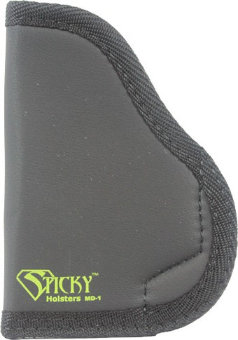 STICKY HOLSTERS SMALL 9MM'SUP TO 3.5" BARREL RH/LH BLACK MD1