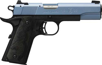 BROWNING 1911-22 BLACK LABEL22LR 4.25" FS POLAR BLUE< G051897490