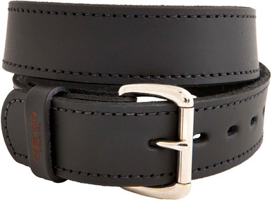 VERSACARRY DOUBLE PLY LEATHERBELT 46"X1.5" HEAVY DUTY BLK 30146B