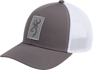 BROWNING CAP BEACON LOGOGRAY W/RECTANGLE PATCH ADJ 308734691