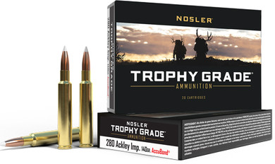NOSLER TROPHY 280 ACK IMP140GR ACCUBOND 20RD 10BX/CS AN60043