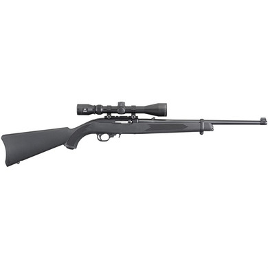 10/22 CARBINE 22 LR 18.5” BBL (1)10RD BLACK W/SCOPE 250032513