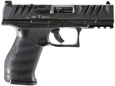Walther Arms 2854686 PDP  Compact Frame 9mm Luger 10+1 4" Black Steel Barrel, Black Optic Ready/Serrated Steel Slide, Black Polymer Frame w/Picatinny Rail, Textured Polymer Grip, Ambidextrous 134426