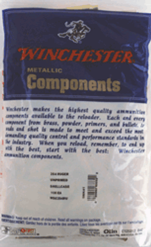 WINCHESTER UNPRIMED CASES 204RUGER 100 PACK 20PK/CS WSC204RU