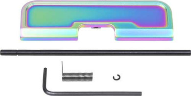 GUNTEC AR15 EJECTION PORT DUSTCOVER GEN 3 RAINBOW PVD COATED Z223GATEG3MRPVD