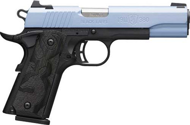 BROWNING 1911-380 BLACK LABEL</br>380ACP 4.25"FS 8RD POLARBLUE! G051989492