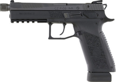 CZ P-09 9MM LUGER FS 21-SHOT</br>SUPPRESSOR READY BLACK G89270