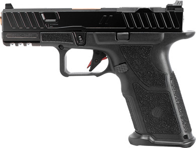 ZEV OZ9V2 ELITE HYPERCOMP 9MM</br>PISTOL 17RD XGRIP BLACK/BRONZE