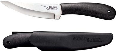 COLD STEEL ROACH BELLY 4.5"PLAIN EDGE BLADE W/SHEATH 20RBC