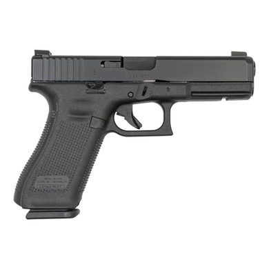 Glock 17M Gen 5 Handgun 9mm Luger 17/rd Magazines (3) 4.49" Barrel Black 5.5lb Trigger Extended Slide Stop Extended Magazine Catch USA GLUM1750333