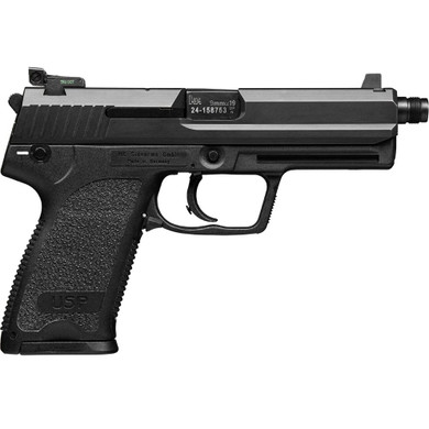 H&K USP9 Tactical Handgun 9mm Luger 10rd Magazines(2) 4.86" Threaded Barrel V1 DA/SA Decocking Lever HZ81000349