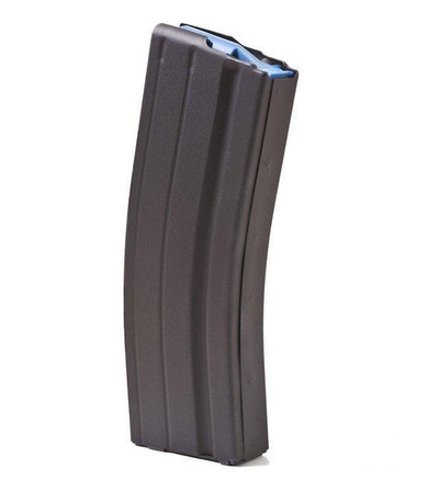 ASC AR Family Rifle Magazine Blue Follower 6.5 Grendel Black Stainless Steel 25/rd AB2565SSBMBL