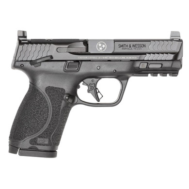 S&W M&P 9 M2.0 Compact OR TN Logo Handgun 9mm Luger 15rd Magazines(2) 4" Barrel Thumb Safety Black SW14123