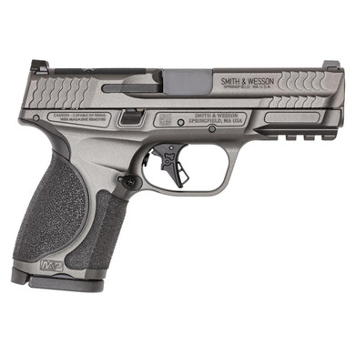 S&W M&P 9 M2.0 Metal Compact OR Handgun 9mm Luger 15rd Magazine(2) 4" Barrel Tungsten Gray Cerakote No Thumb Safety SW14101