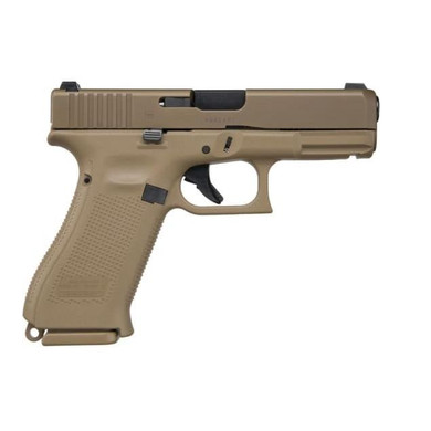 Glock 19x Gen 5 Compact Handgun 9mm Luger 19rd(2) & 17rd(1) Magazines 4" Barrel FDE Night Sights Austria GLPX1950703